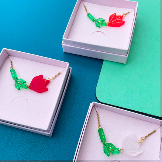 Tulp ketting - Rood