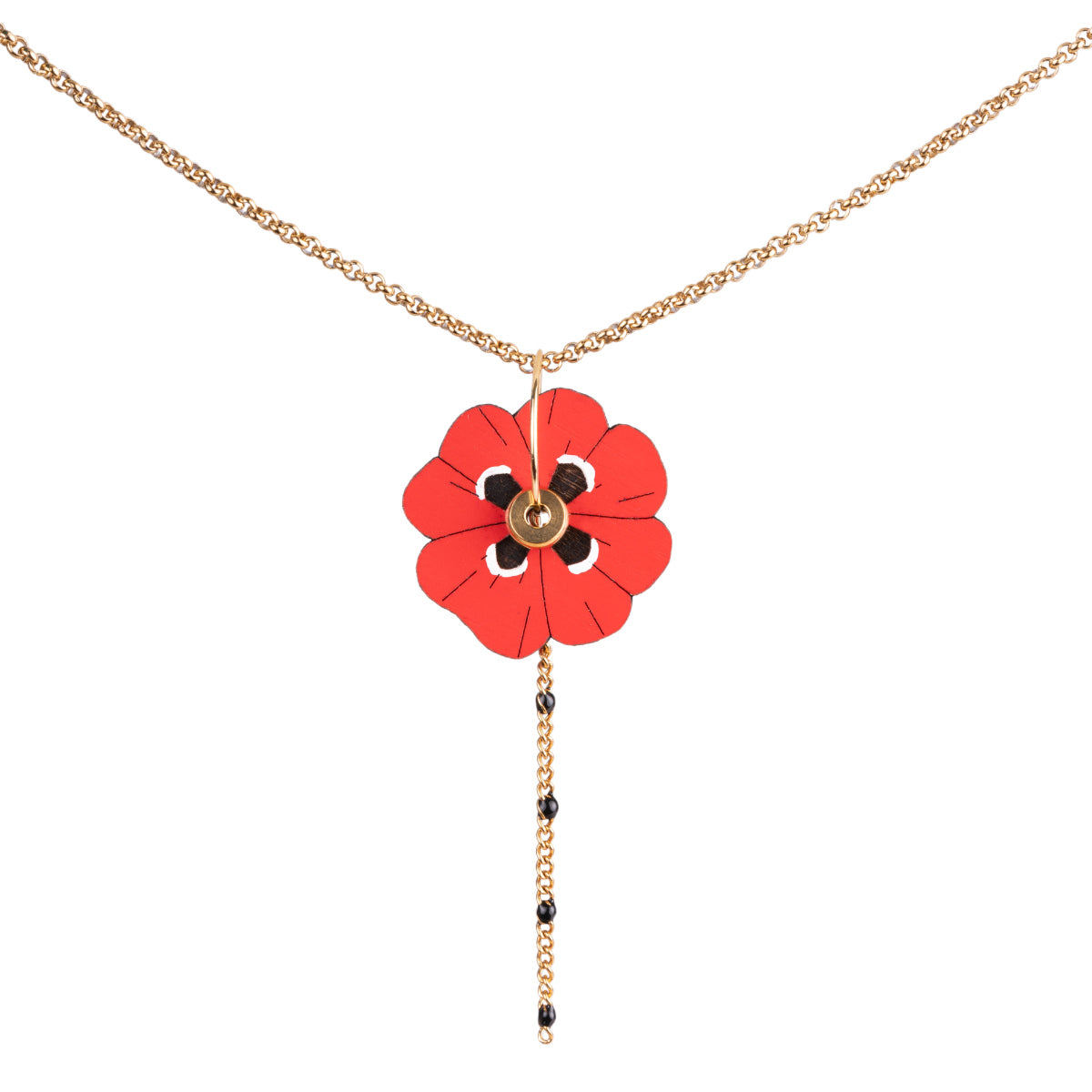 klaproos-ketting