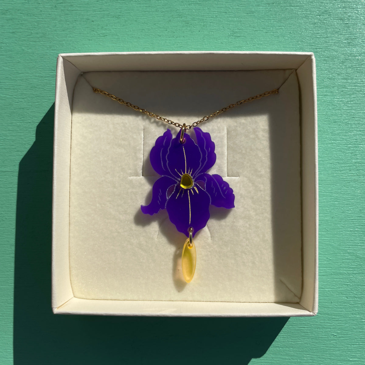 Iris ketting - paars