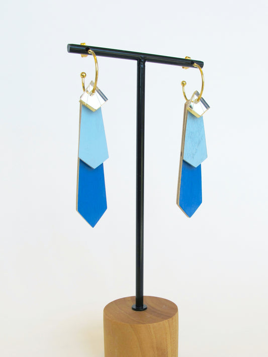 Modulaire Oorbel Eef - blauw