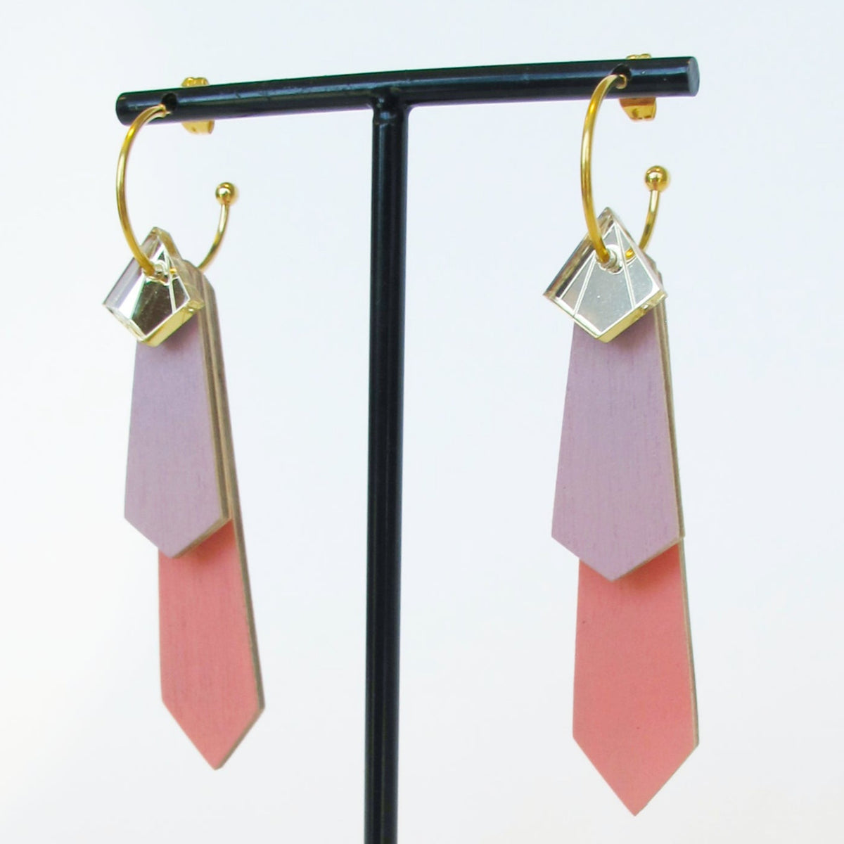 Modulaire Oorbel Eef - roze