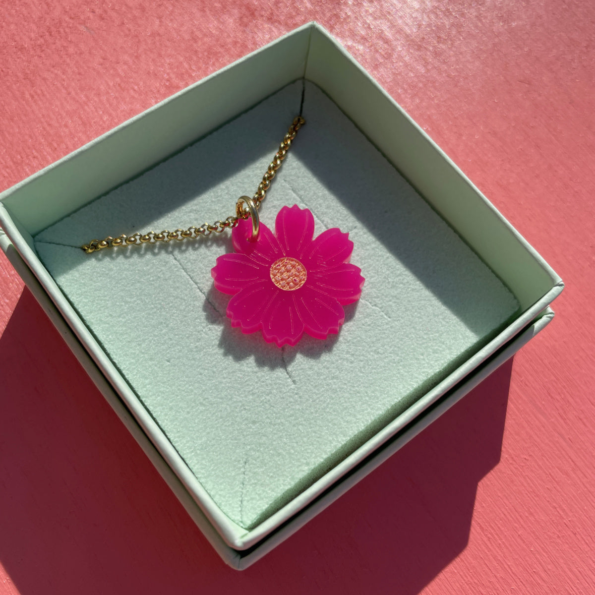 Cosmea ketting - roze