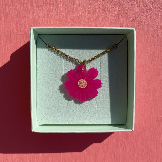Cosmea ketting - roze